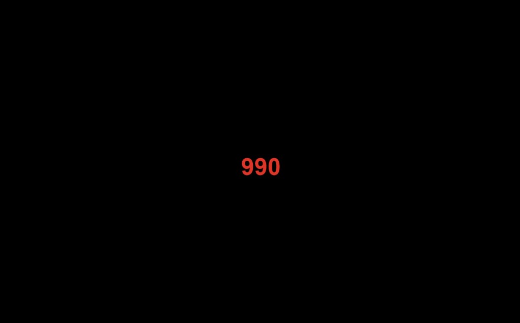 Screenshot of the Psychomotor Vigilance Task
